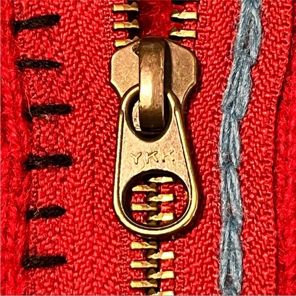 Wool Women’s Cambridge Dry Goods Southwestern Serape Pattern Zip up Vest - Picture 9 of 10